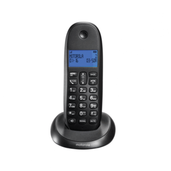 Motorola C1001LX DECT 6.0 Digital Cordless Home Phone - Black