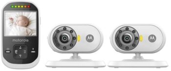 Motorola MBP25-2 Wireless Video Baby Monitor with 2 Cameras and 2.4-Inch LCD Color Screen