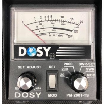 Dosy PM2001 In-Line 2,000 Watt SWR/Mod/Watt Meter
